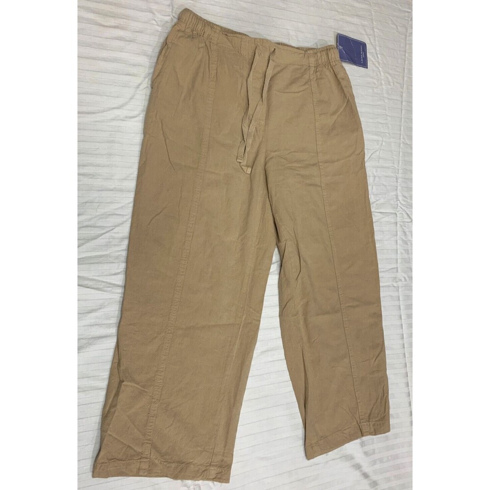 NWT LAURA SCOTT WOMENS CAPRIS PANTS 100% COTTON SIZE S PETITE